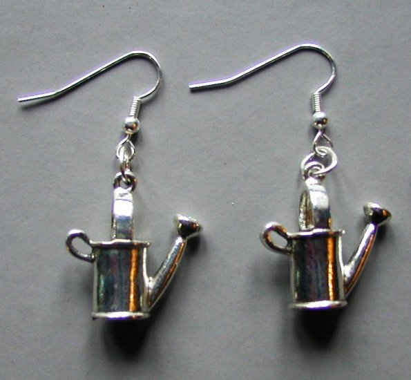 Watering can earrings - Click Image to Close